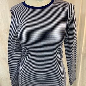 NWT Old Navy electric blue stripe long sleeve Tee
